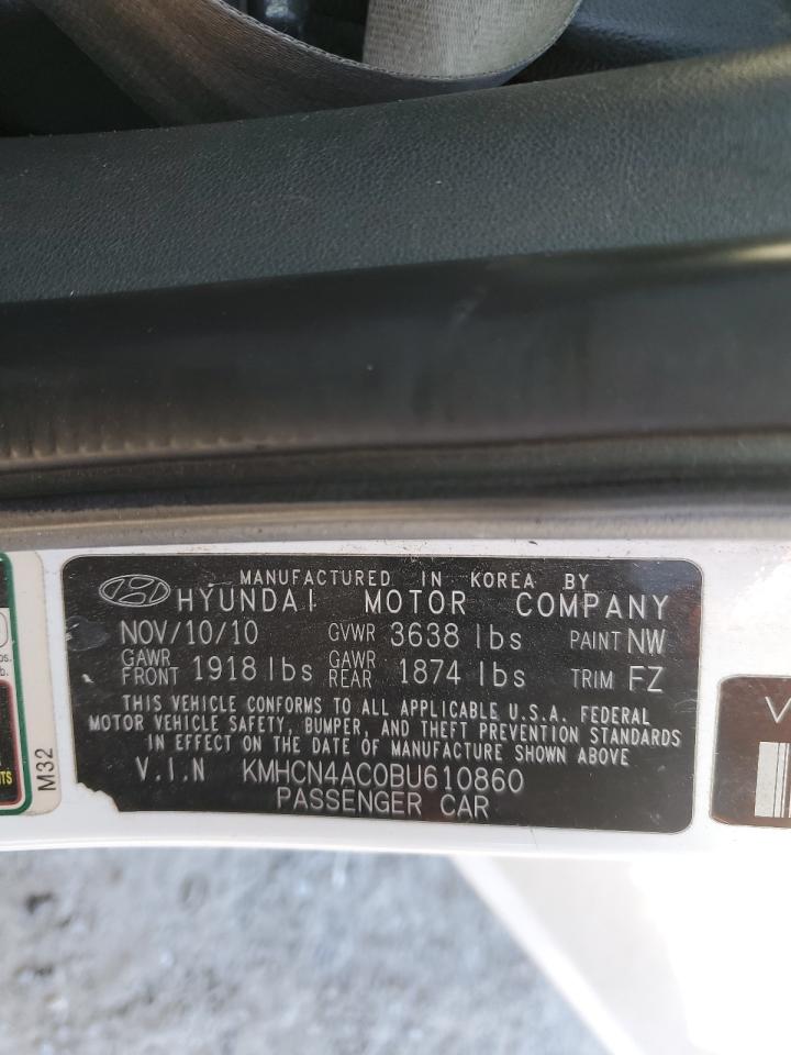 2011 Hyundai Accent Gls VIN: KMHCN4AC0BU610860 Lot: 91977905