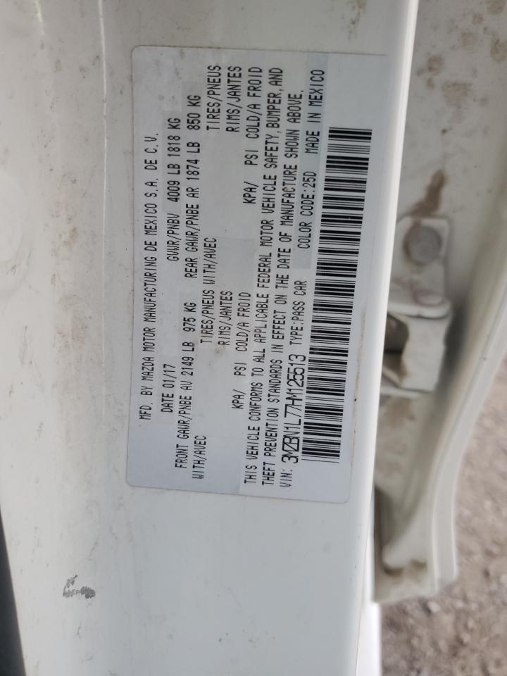 2017 Mazda 3 Touring VIN: 3MZBN1L77HM125513 Lot: 92243665