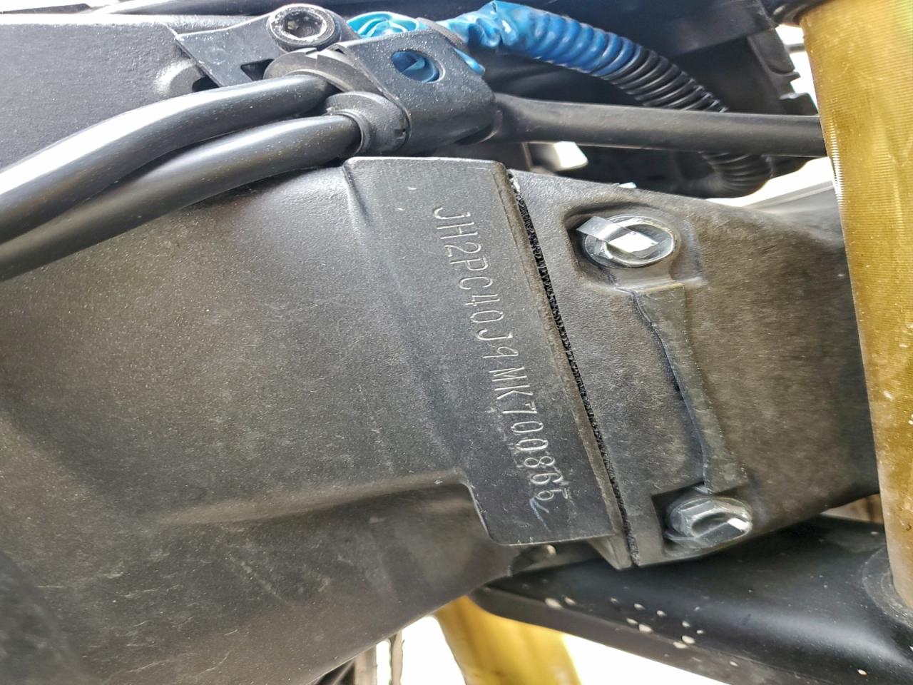 2021 Honda Cbr600 Rr VIN: JH2PC40J9MK700865 Lot: 93394295