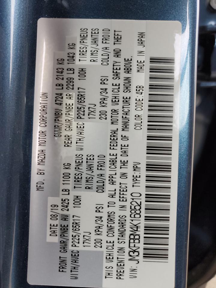 2019 Mazda Cx-5 Sport VIN: JM3KFBBM4K1685210 Lot: 91934725