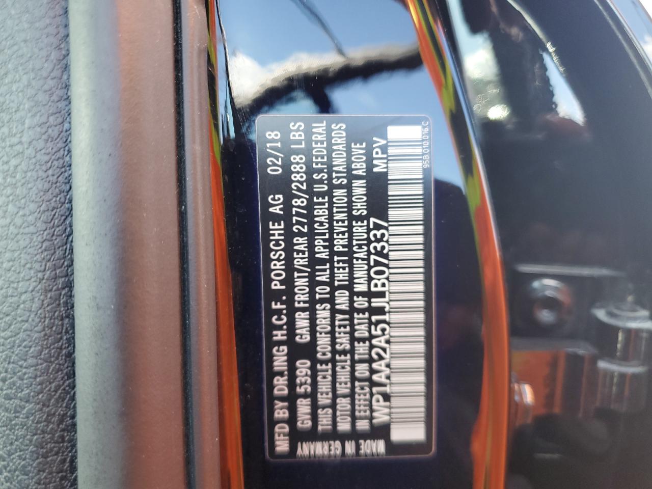2018 Porsche Macan VIN: WP1AA2A51JLB07337 Lot: 93129045