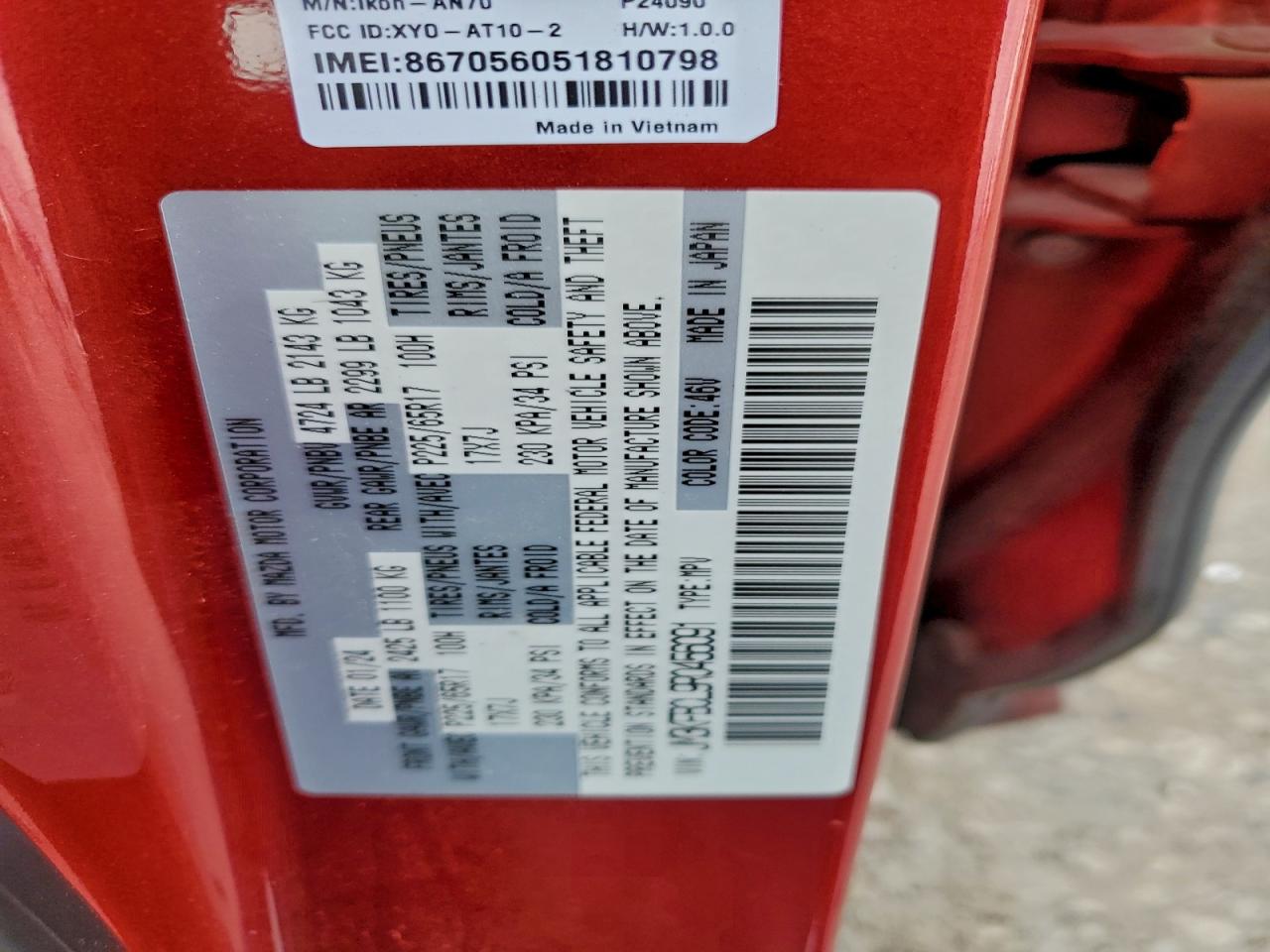 2024 Mazda Cx-5 Preferred VIN: JM3KFBCL9R0456091 Lot: 93692425