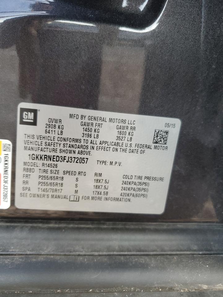 2015 GMC Acadia Sle VIN: 1GKKRNED3FJ372057 Lot: 82649545