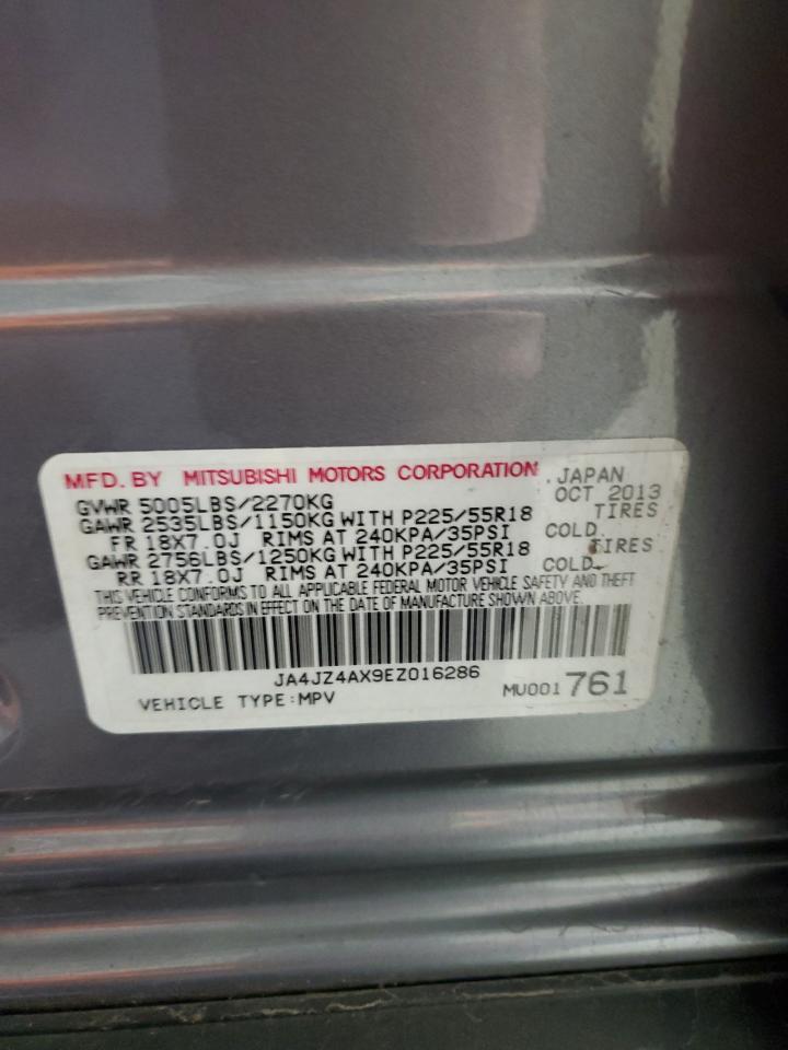 2014 Mitsubishi Outlander Gt VIN: JA4JZ4AX9EZ016286 Lot: 90952425