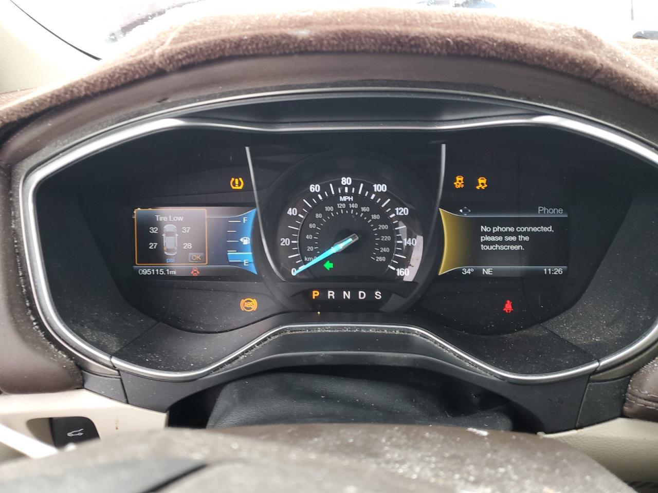 2017 Ford Fusion Titanium VIN: 3FA6P0K94HR129166 Lot: 91979445