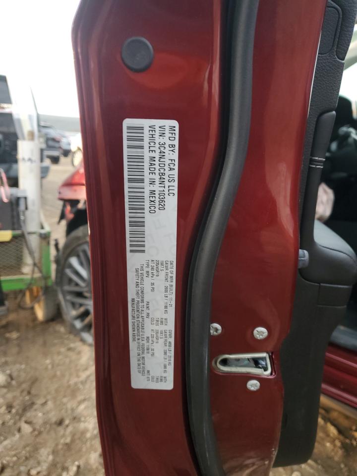 2022 Jeep Compass Limited VIN: 3C4NJDCB4NT103620 Lot: 93109855