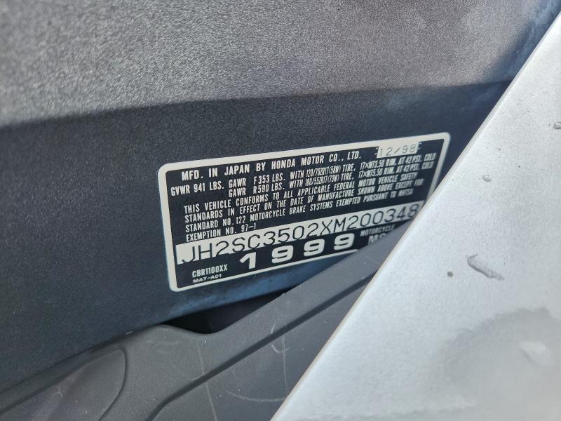 1999 HONDA CBR1100 XX  