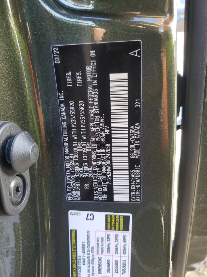 2022 Lexus Rx 350 VIN: 2T2HZMAA0NC242058 Lot: 93092245