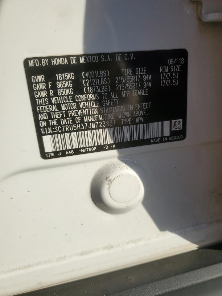 2018 Honda Hr-V Lx VIN: 3CZRU5H37JM723831 Lot: 91591725