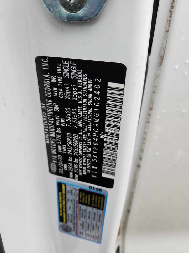 2021 Kia Telluride S VIN: 5XYP64HC9MG102402 Lot: 93511985