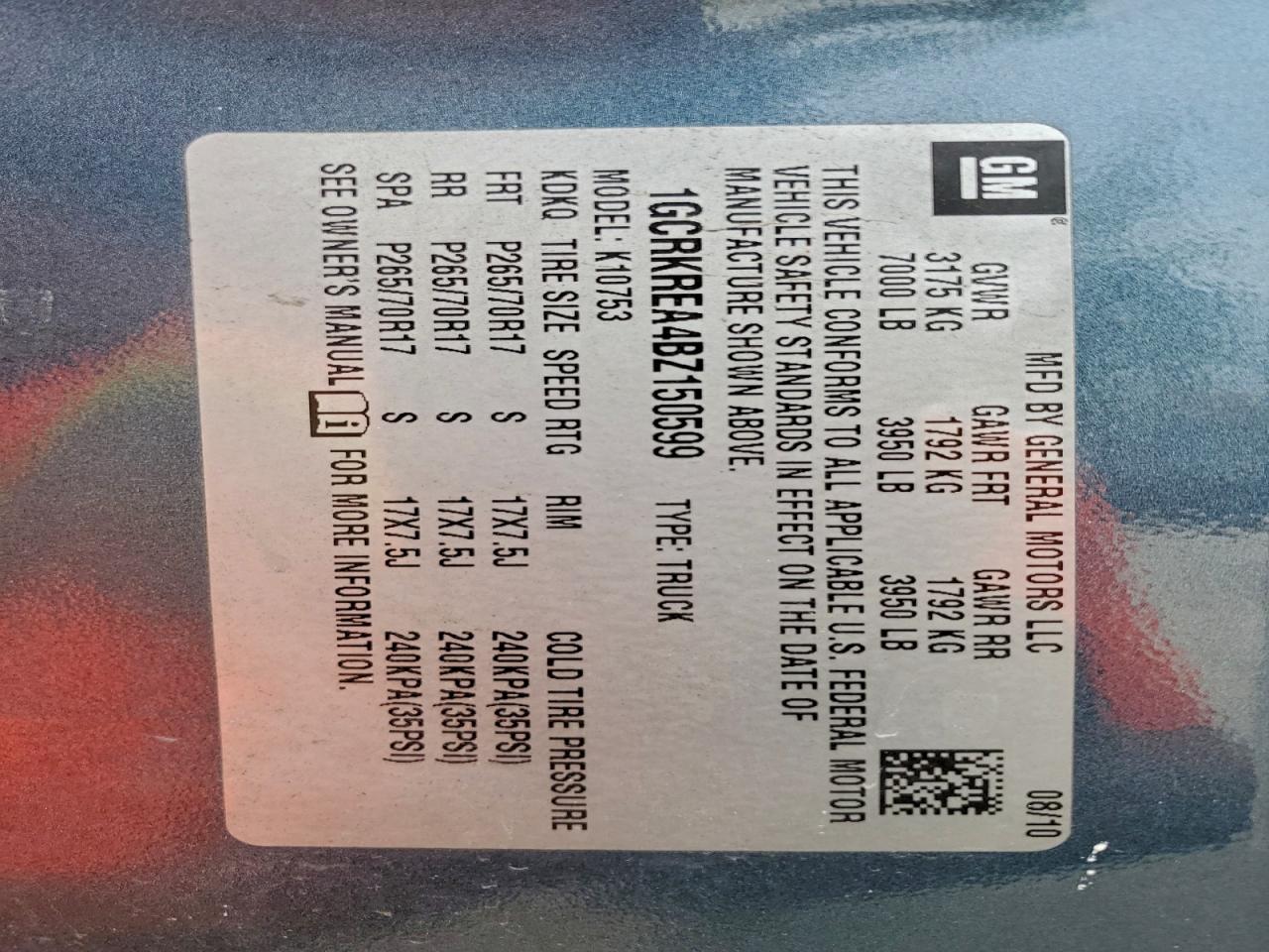 2011 Chevrolet Silverado K1500 Ls VIN: 1GCRKREA4BZ150599 Lot: 94589885