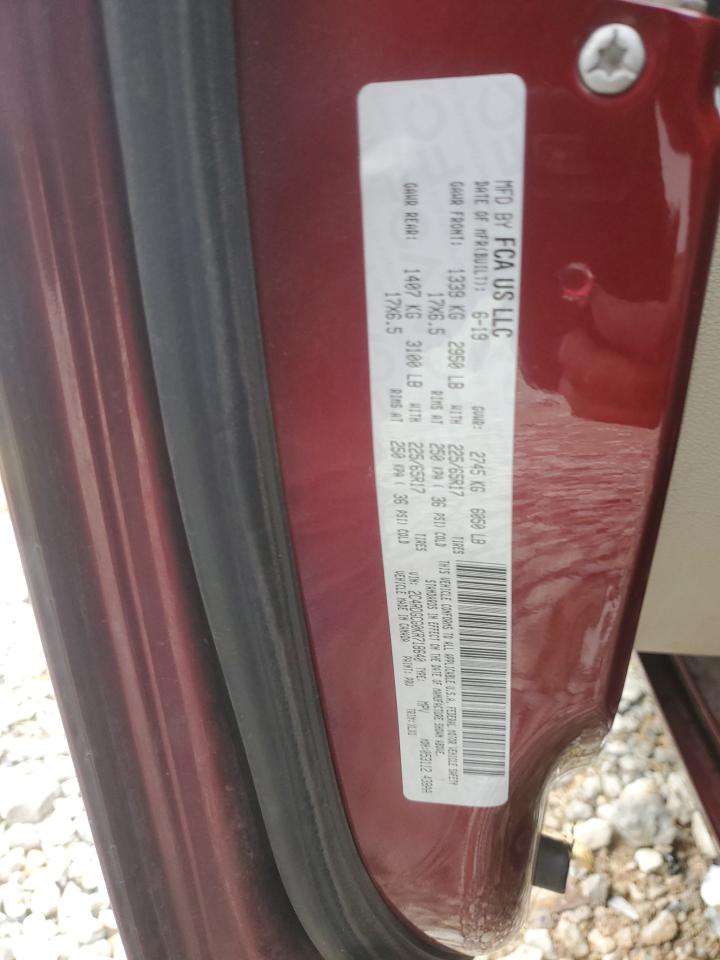 2019 Dodge Grand Caravan Sxt VIN: 2C4RDGCG0KR718640 Lot: 92277615