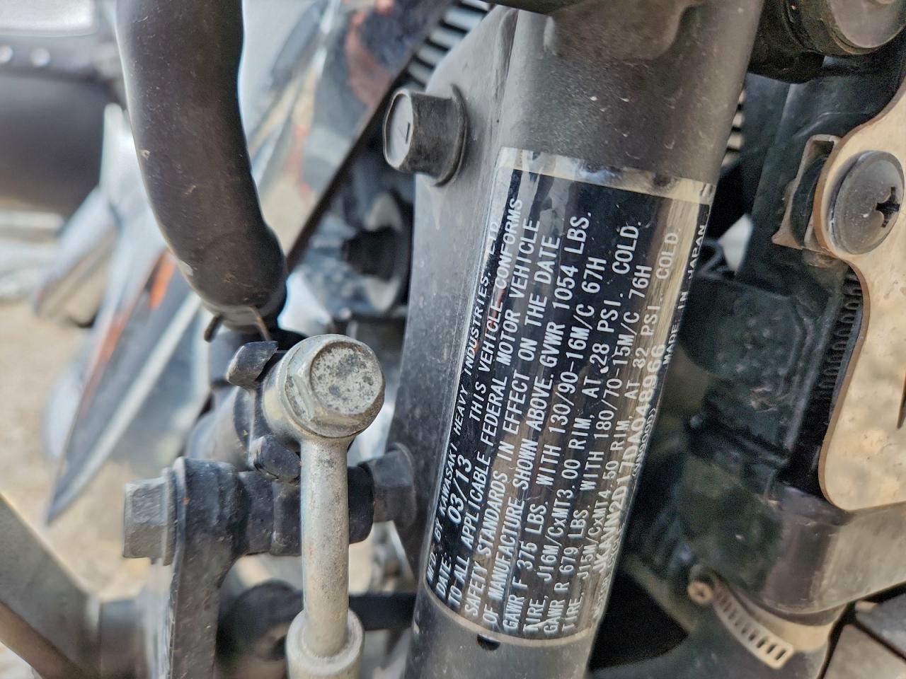 2013 Kawasaki Vn900 D VIN: JKAVN2D17DA048966 Lot: 93860745