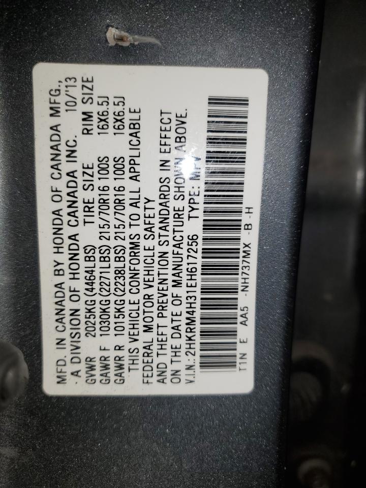 2014 Honda Cr-V Lx VIN: 2HKRM4H31EH617256 Lot: 92907775