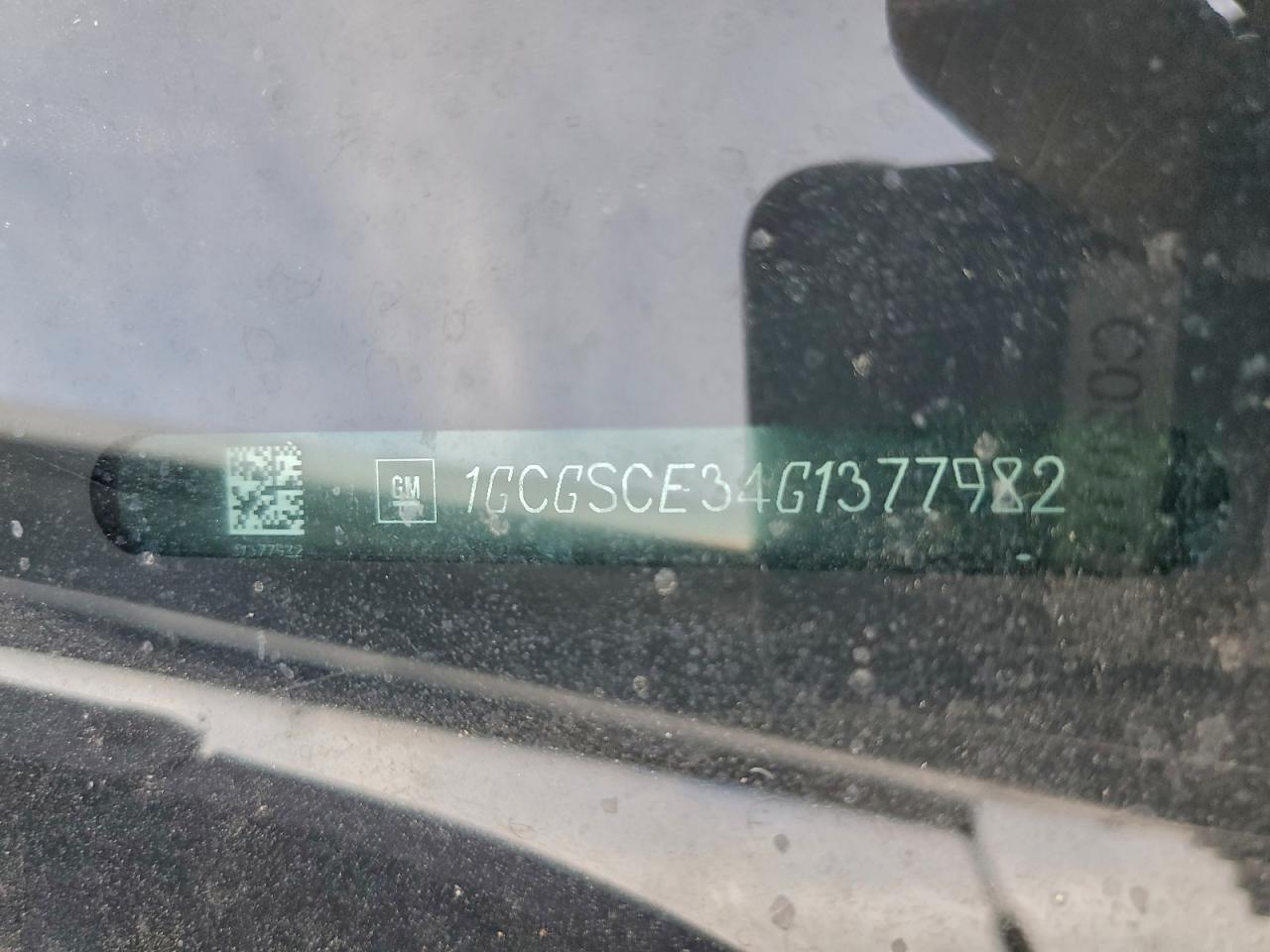 2016 Chevrolet Colorado Lt VIN: 1GCGSCE34G1377982 Lot: 93659545