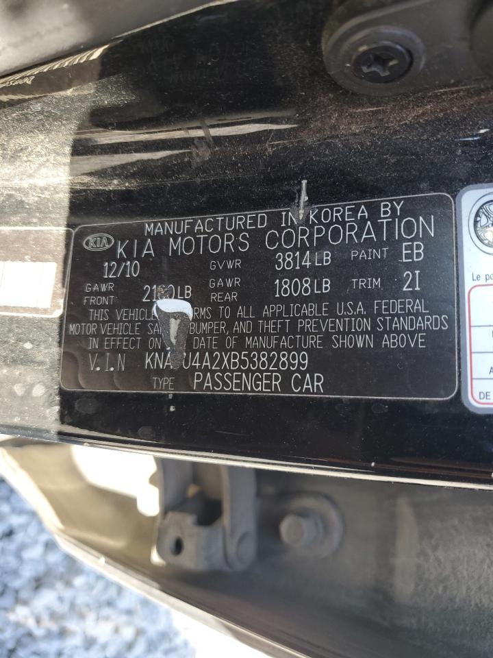 2011 Kia Forte Ex VIN: KNAFU4A2XB5382899 Lot: 90801745