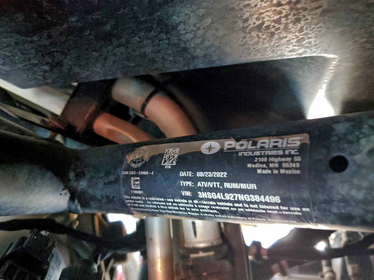 2022 Polaris Rzr Turbo R 4 Ultimate VIN: 3NSG4L927NG384496 Lot: 93775515