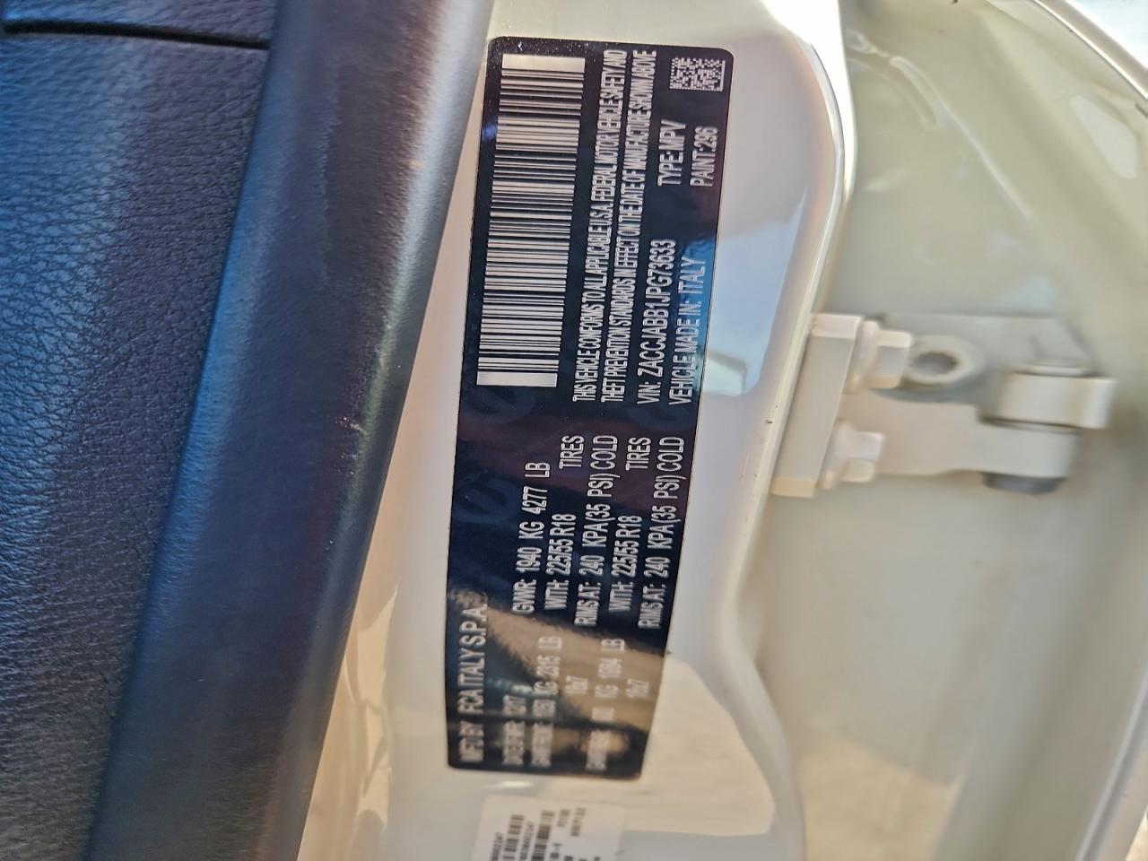 2018 Jeep Renegade Latitude VIN: ZACCJABB1JPG73633 Lot: 94266015