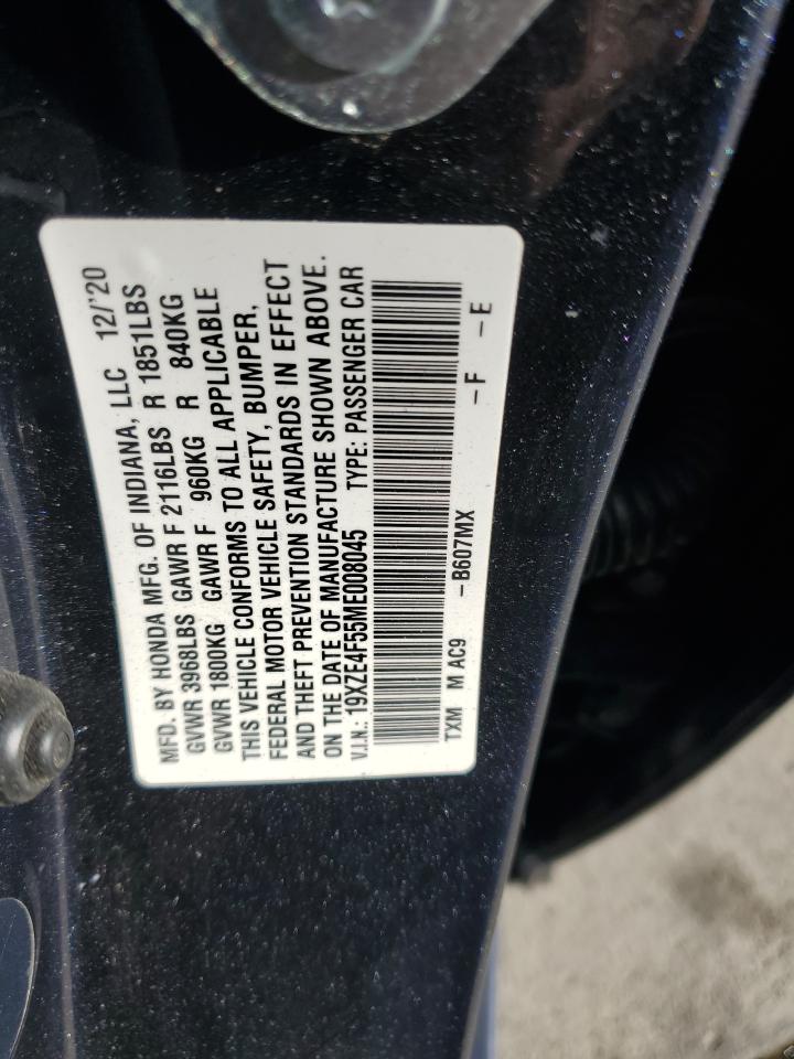 2021 Honda Insight Ex VIN: 19XZE4F55ME008045 Lot: 93060625