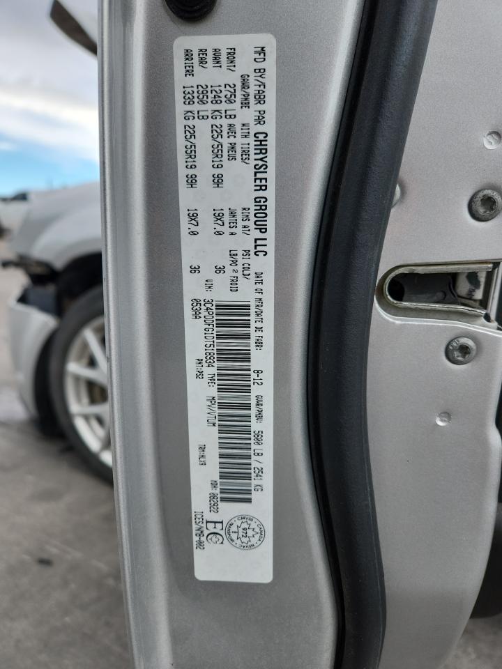 2013 Dodge Journey R/T VIN: 3C4PDDFG1DT518934 Lot: 92081195