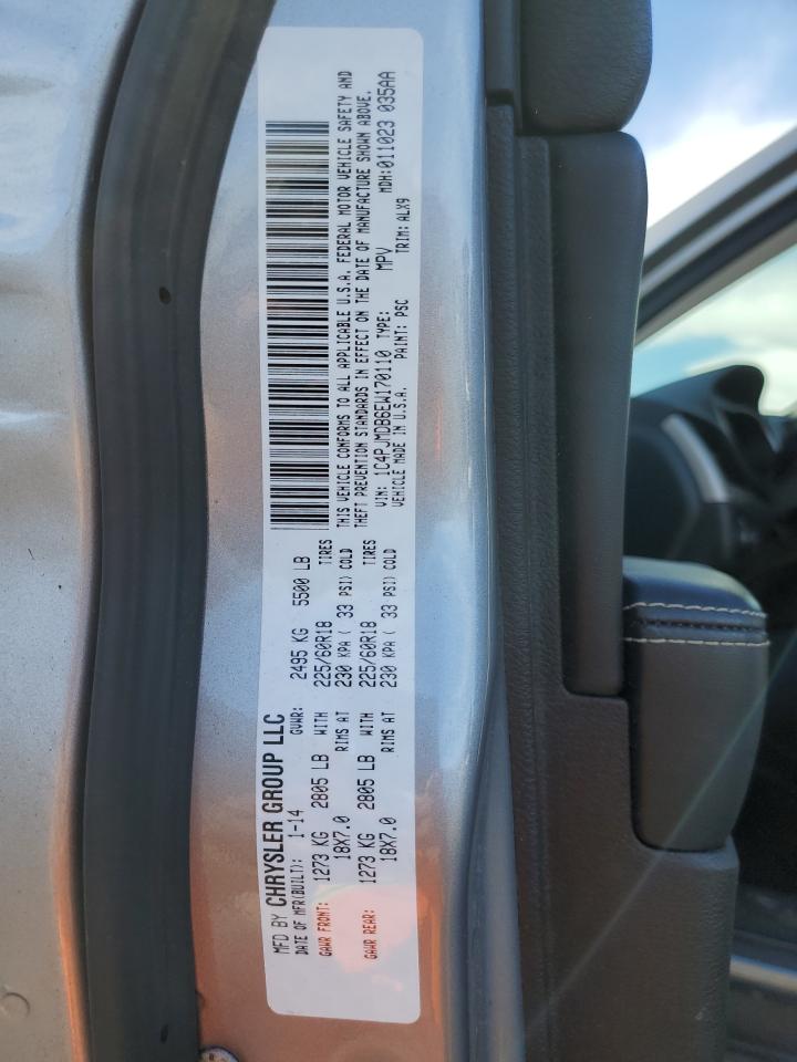 2014 Jeep Cherokee Limited VIN: 1C4PJMDB6EW170110 Lot: 93139475