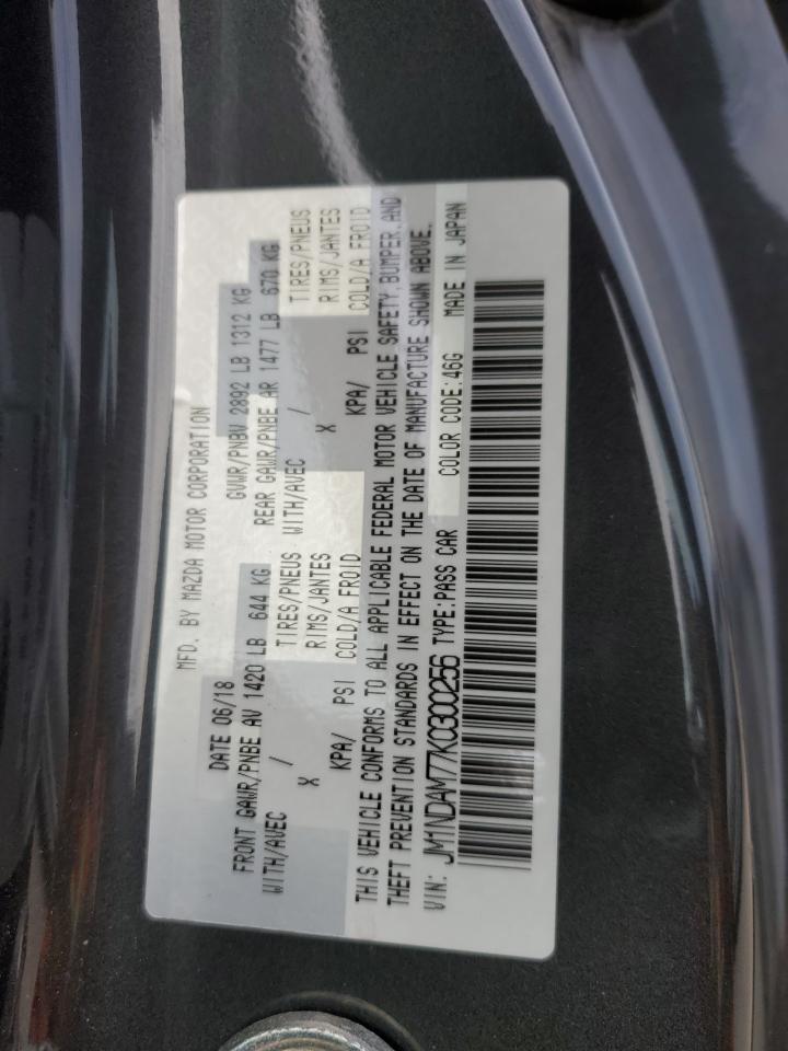 2019 Mazda Mx-5 Miata Grand Touring VIN: JM1NDAM77K0300256 Lot: 92405385