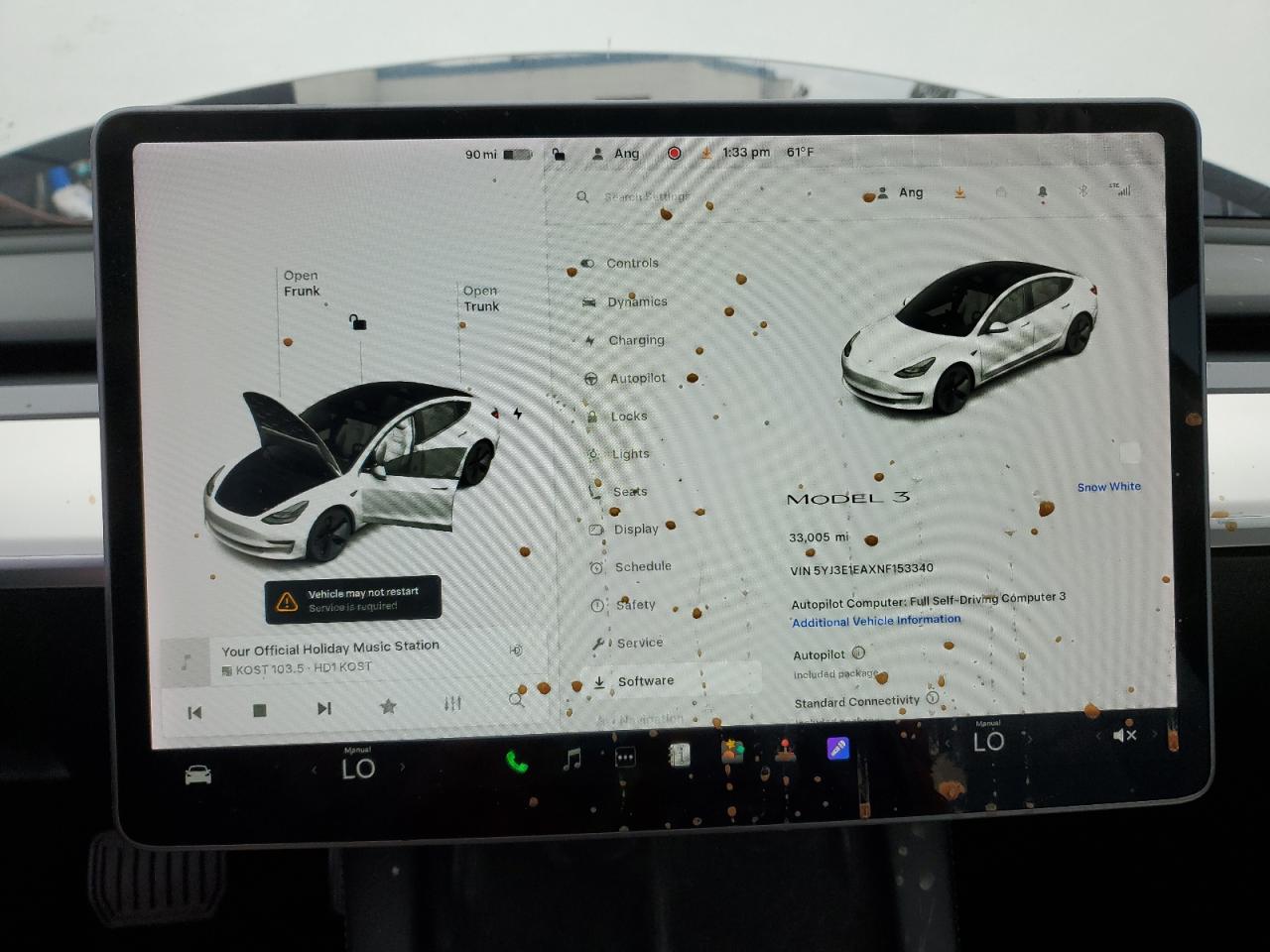 2022 Tesla Model 3 VIN: 5YJ3E1EAXNF153340 Lot: 93313555