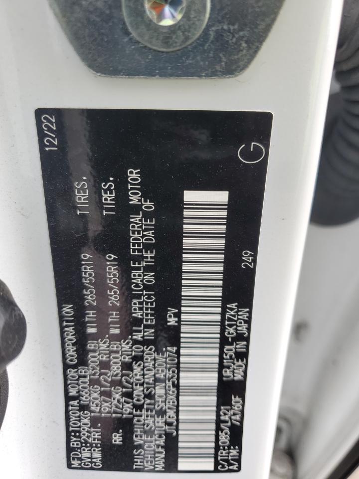 2023 Lexus Gx 460 Luxury VIN: JTJGM7BX6P5351074 Lot: 92220265