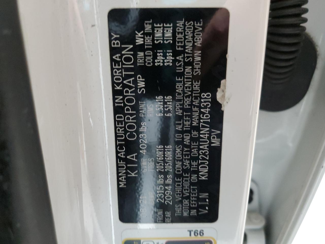 2022 Kia Soul Lx VIN: KNDJ23AU4N7164318 Lot: 92882965