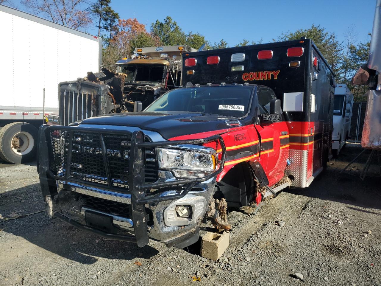 2019 Ram 4500 Ambulance VIN: 3C7WRLCL1KG594056 Lot: 90575635