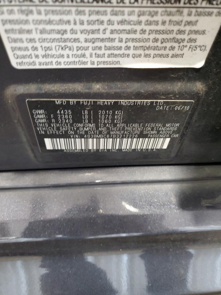 2011 Subaru Legacy 2.5I Premium VIN: 4S3BMBC67B3212226 Lot: 92820945