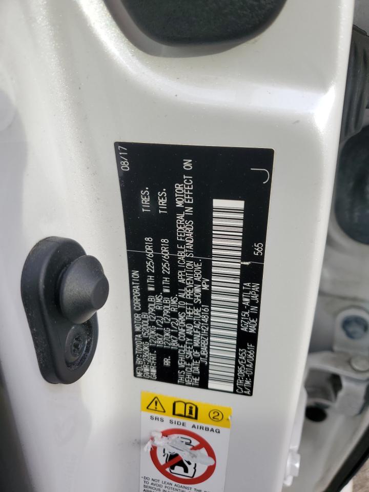 2017 Lexus Nx 200T Base VIN: JTJBARBZ1H2148161 Lot: 92188605