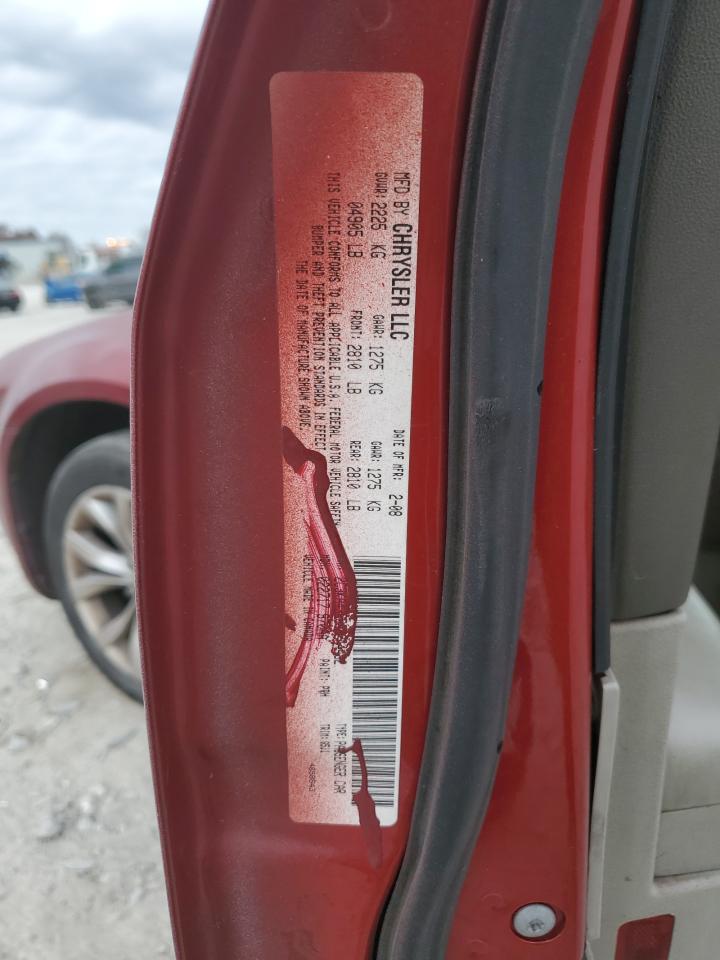 2008 Chrysler 300 Lx VIN: 2C3KA43R88H244482 Lot: 93258935