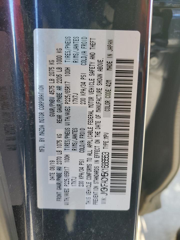 2019 Mazda Cx-5 Touring VIN: JM3KFACM5K1686553 Lot: 91678845