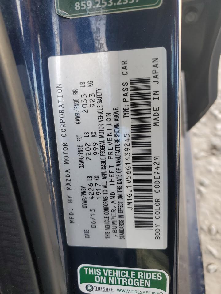 2016 Mazda 6 Touring VIN: JM1GJ1V56G1439245 Lot: 90725905