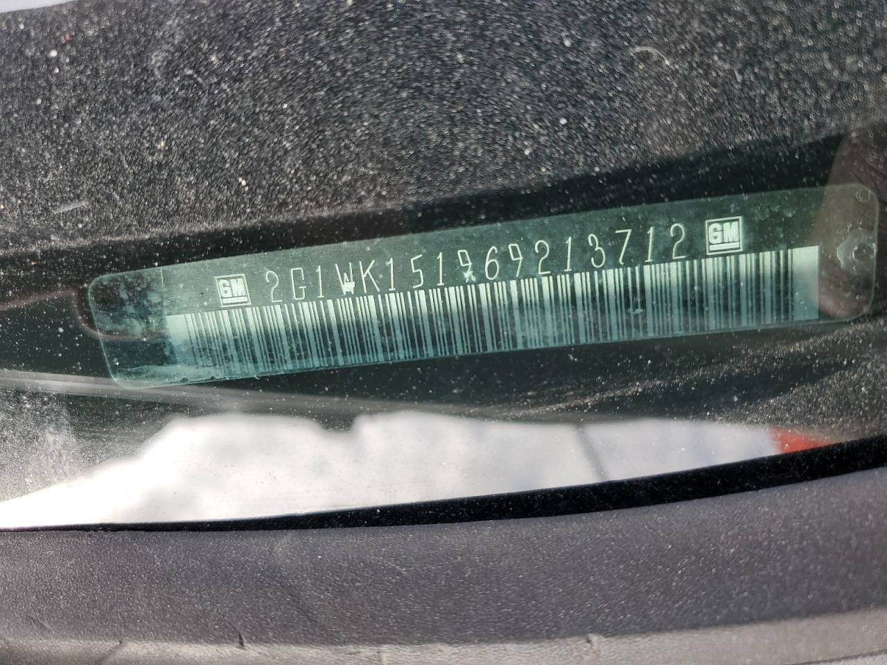 2006 Chevrolet Monte Carlo Lt VIN: 2G1WK151969213712 Lot: 92409505