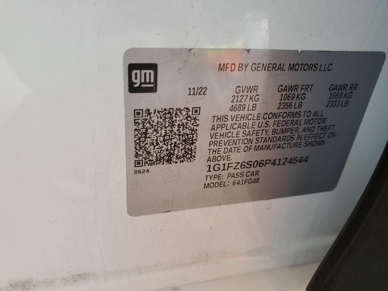 2023 Chevrolet Bolt Euv Premier VIN: 1G1FZ6S06P4124544 Lot: 92257415