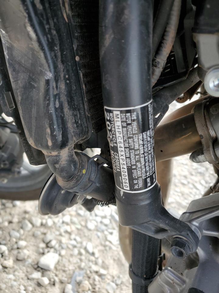 2023 Honda Cb500 Xa VIN: MLHPC645XP5400060 Lot: 92083545