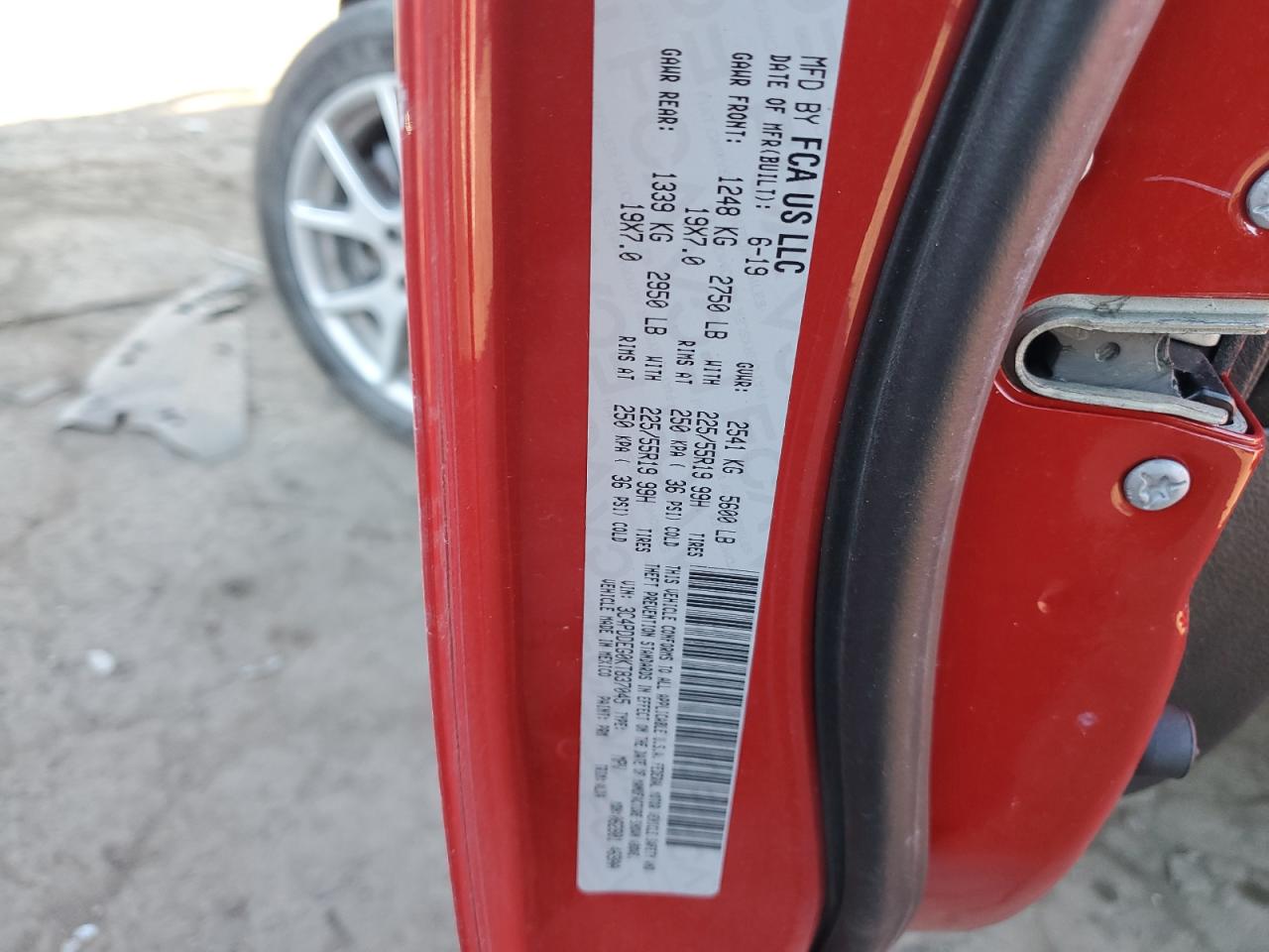 2019 Dodge Journey Gt VIN: 3C4PDDEG0KT837045 Lot: 92788175