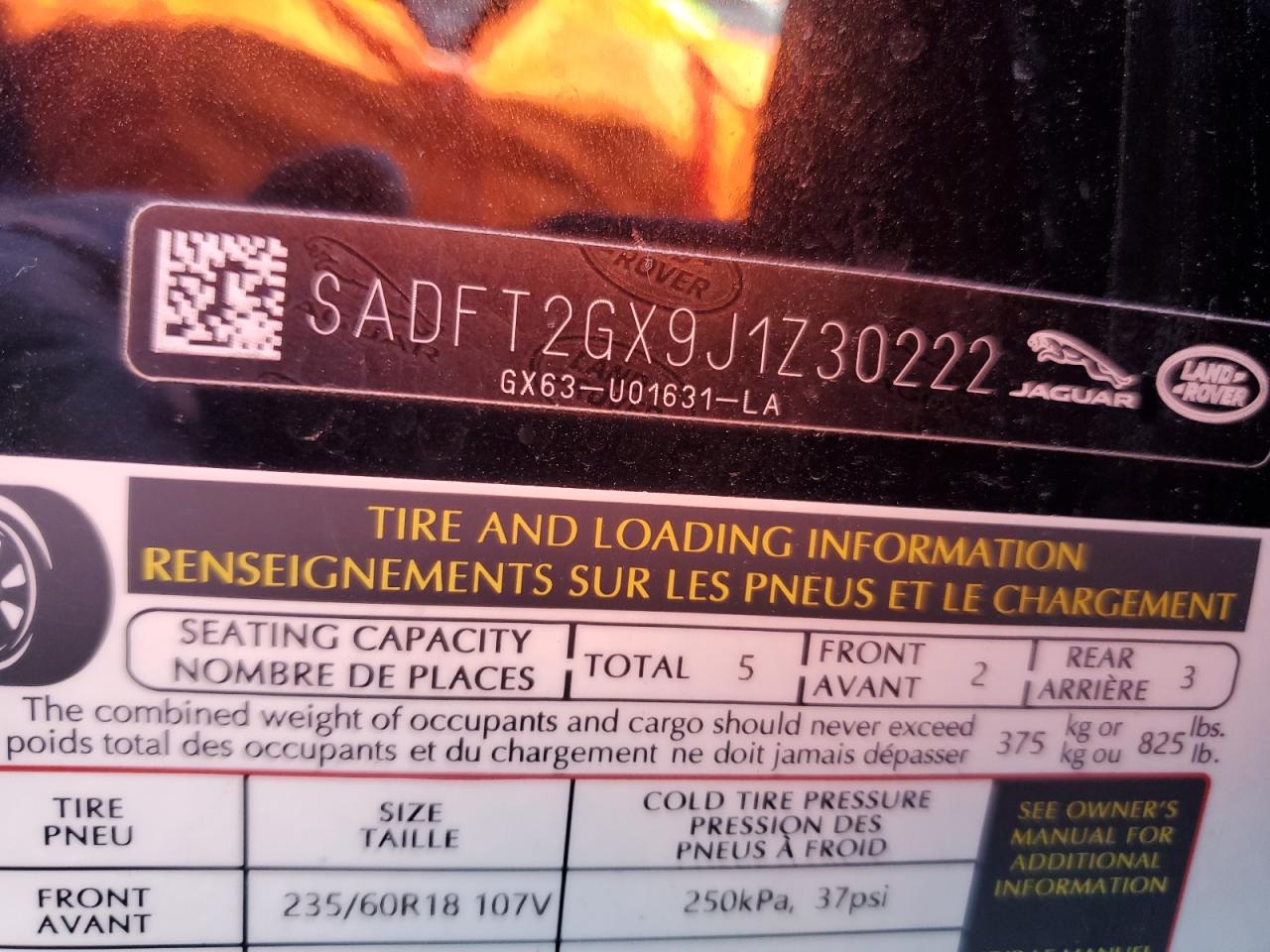 2018 Jaguar E-Pace R-Dynamic S VIN: SADFT2GX9J1Z30222 Lot: 91199625