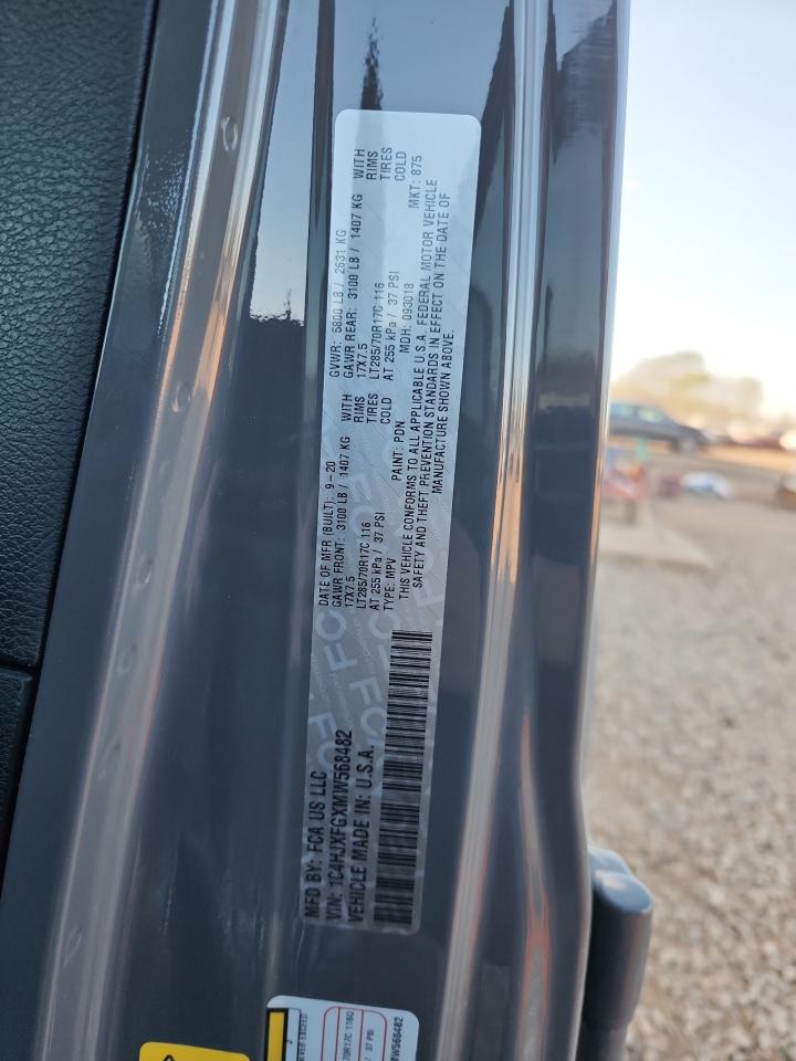 2021 Jeep Wrangler Unlimited Rubicon VIN: 1C4HJXFGXMW568482 Lot: 92701725