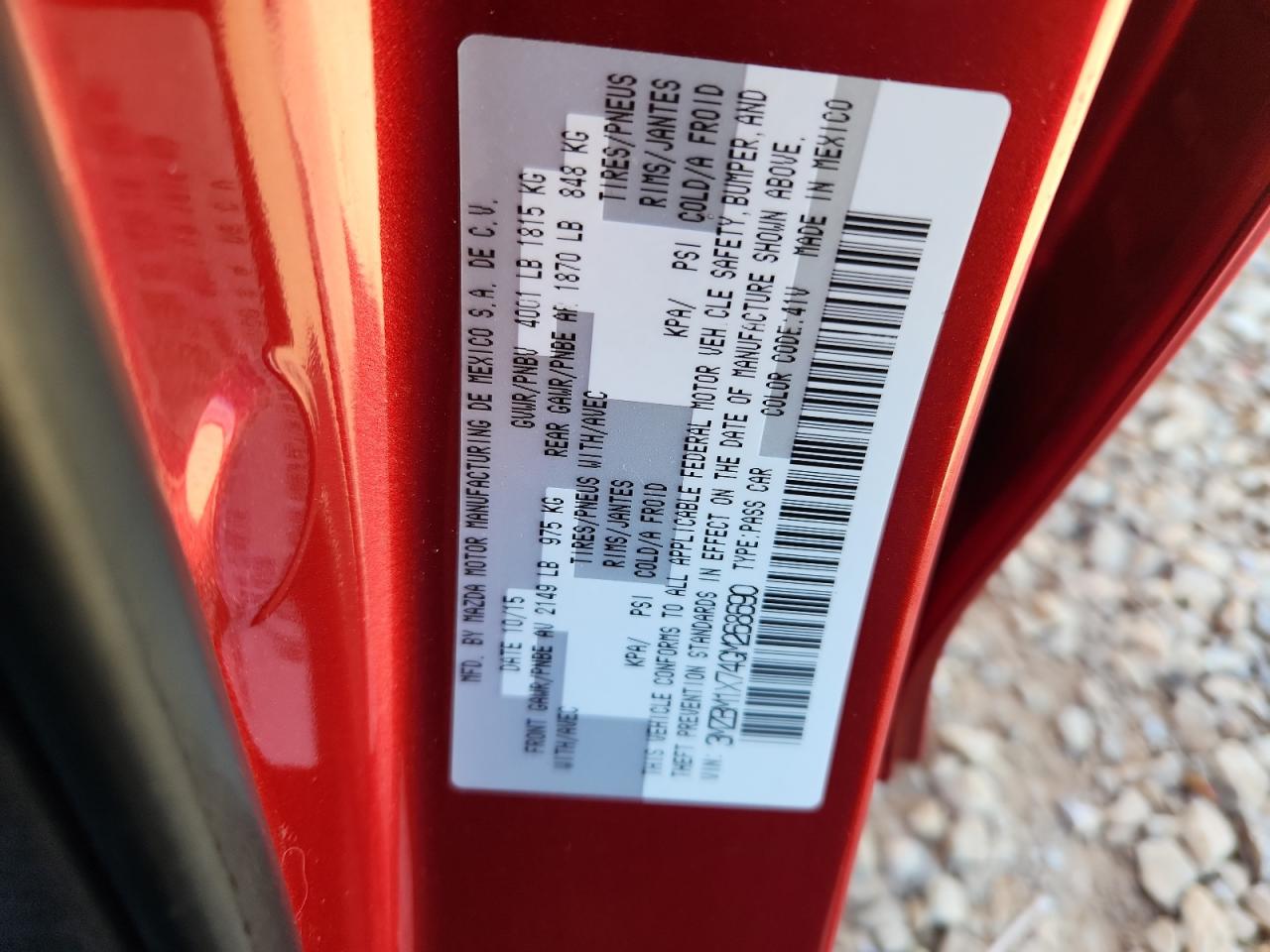 2016 Mazda 3 Grand Touring VIN: 3MZBM1X74GM268690 Lot: 86812425