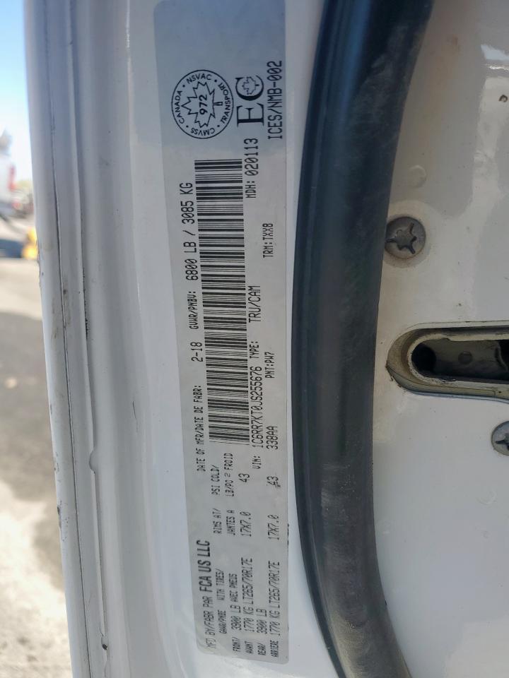 2018 Ram 1500 St VIN: 1C6RR7KT0JS255676 Lot: 91174455