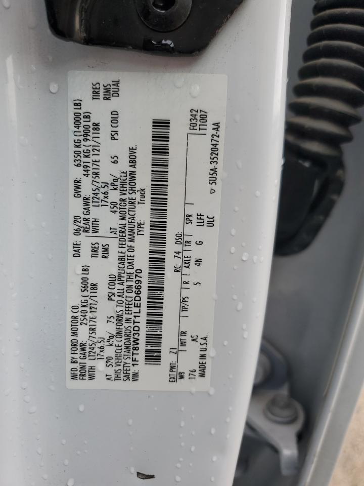 2020 Ford F350 Super Duty VIN: 1FT8W3DT1LED66970 Lot: 90735775