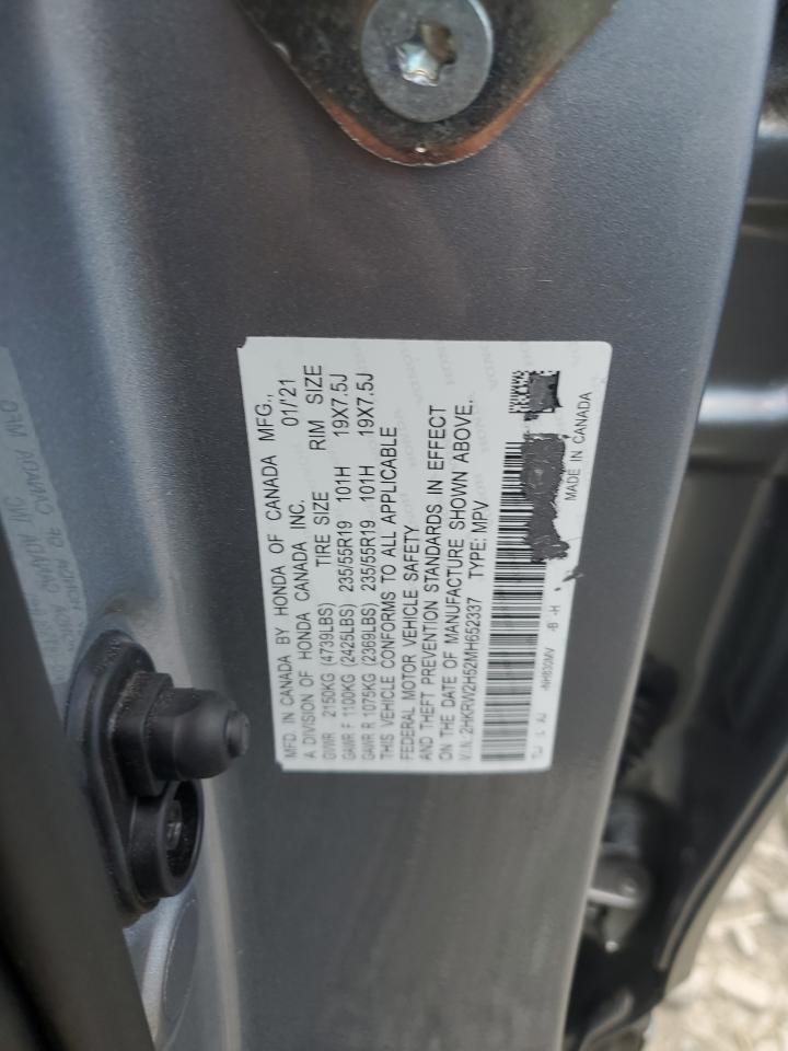 2020 Honda Cr-V Touring VIN: 2HKRW2H9XLH614744 Lot: 91670815