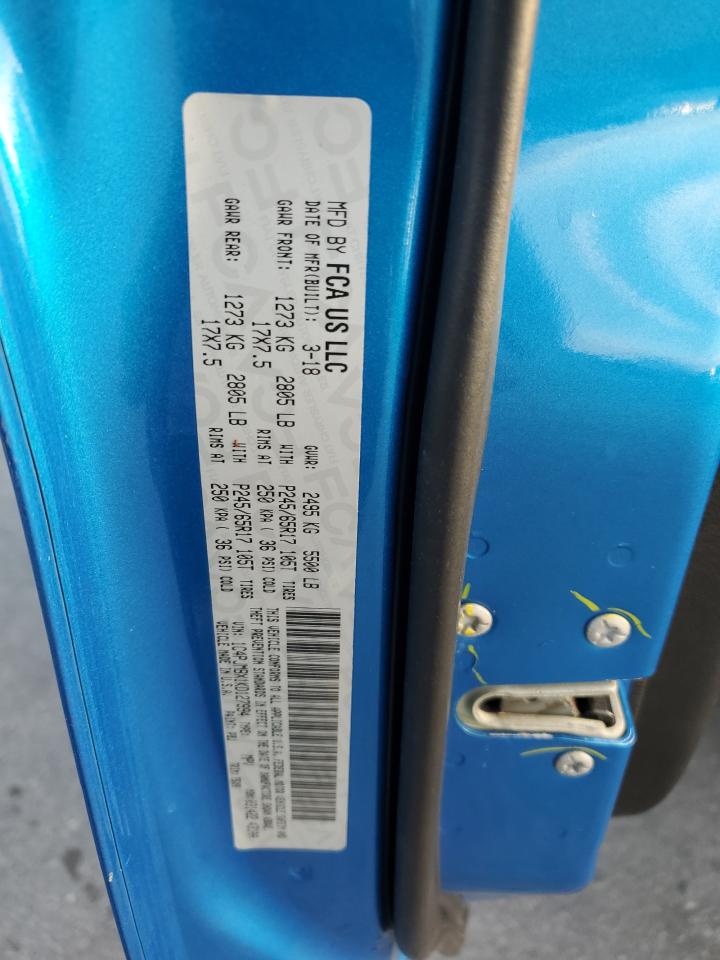 2019 Jeep Cherokee Trailhawk VIN: 1C4PJMBX1KD127994 Lot: 91849145