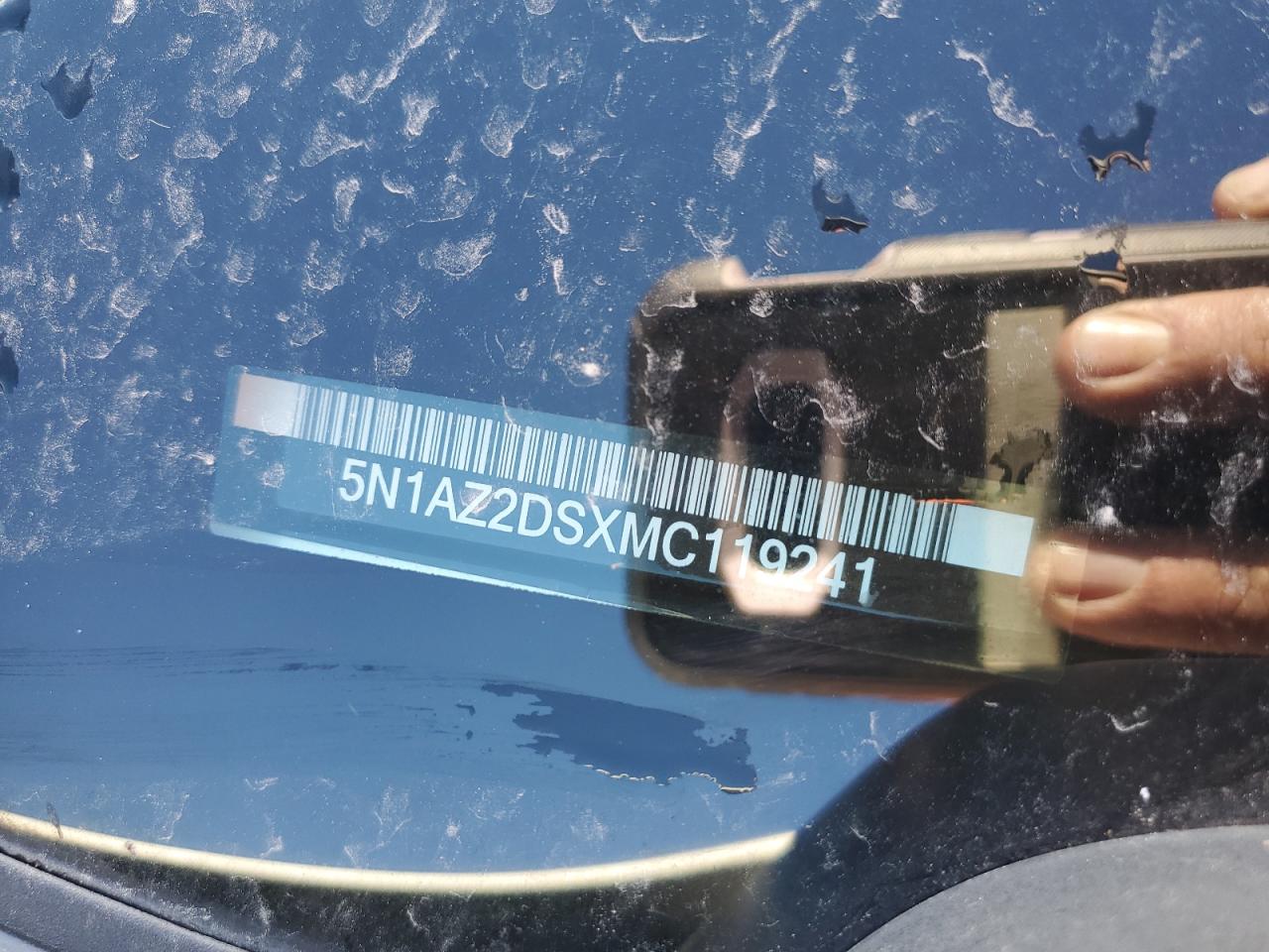 2021 Nissan Murano Platinum VIN: 5N1AZ2DSXMC119241 Lot: 92899815