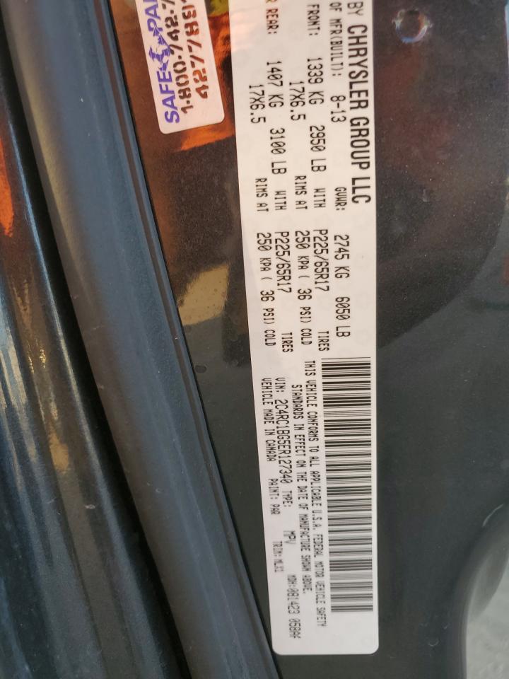 2014 Chrysler Town & Country Touring VIN: 2C4RC1BG5ER127340 Lot: 93211785