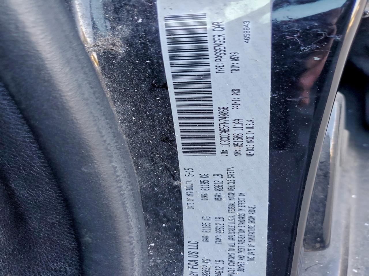 2015 Chrysler 200 Limited VIN: 1C3CCCAB5FN740066 Lot: 94469845