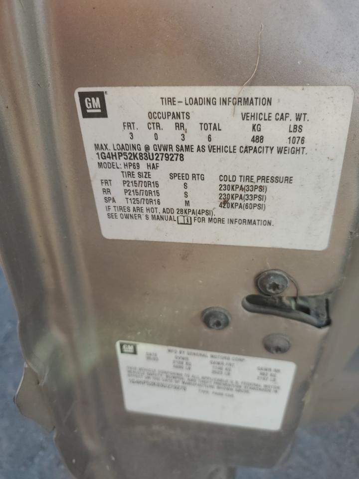 2003 Buick Lesabre Custom VIN: 1G4HP52K83U279278 Lot: 90942535